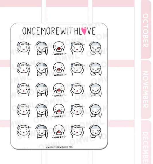 Worry | Sticker Sheet