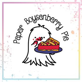 Paper Boysenberry Pie