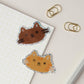 Brown Cat | Holographic Sticker