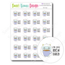 Kawaii 110% Tired | Sticker Sheet