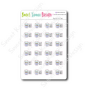 Kawaii 110% Tired | Sticker Sheet