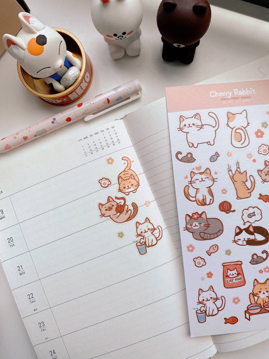 Cat Party | Sticker Sheet