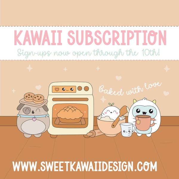 *PRESALE* Sweet Kawaii Designs | October 2025 Kawaii Kit Subscription