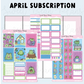 Sweet Bean Plans | APRIL 2026 WASHI & STICKER Subscription