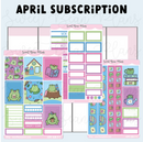 *PREORDER* Sweet Bean Plans | APRIL 2026 WASHI & STICKER Subscription