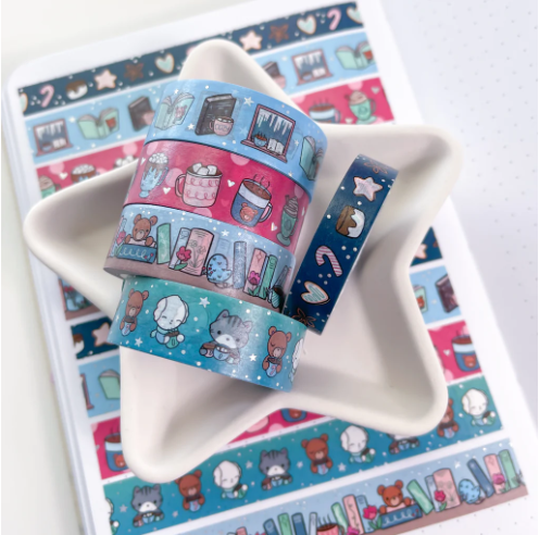 Sweet Bean Plans | November WASHI & STICKER Subscription