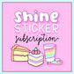 Shine Sticker Studio - Birthday Girl | April 2026 Subscription