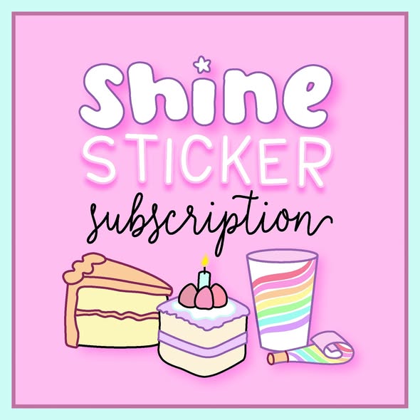 Shine Sticker Studio - Birthday Girl | April 2026 Subscription