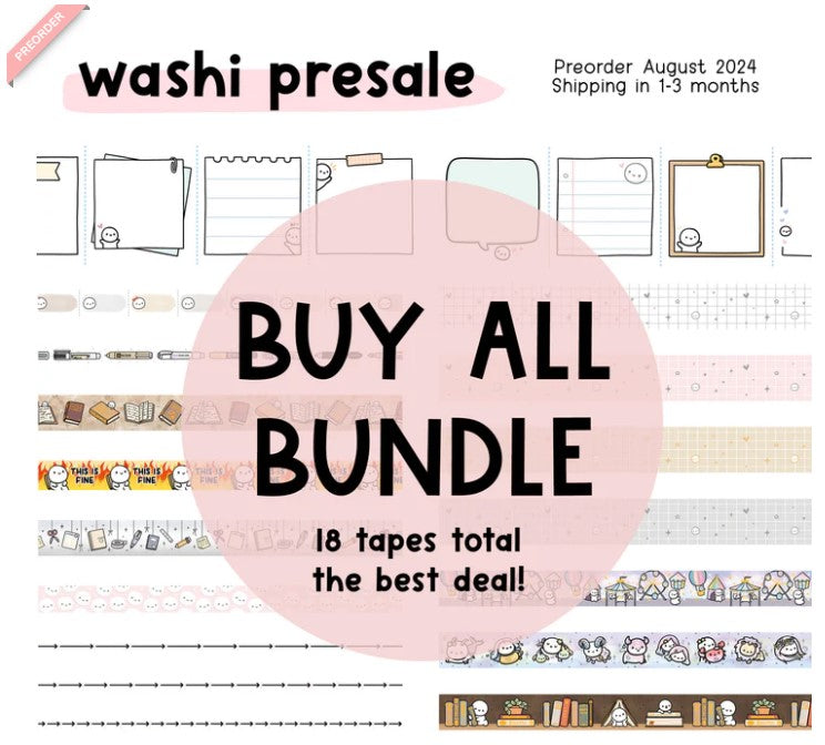 *PRESALE* Washi Bundle | Buy All (18)