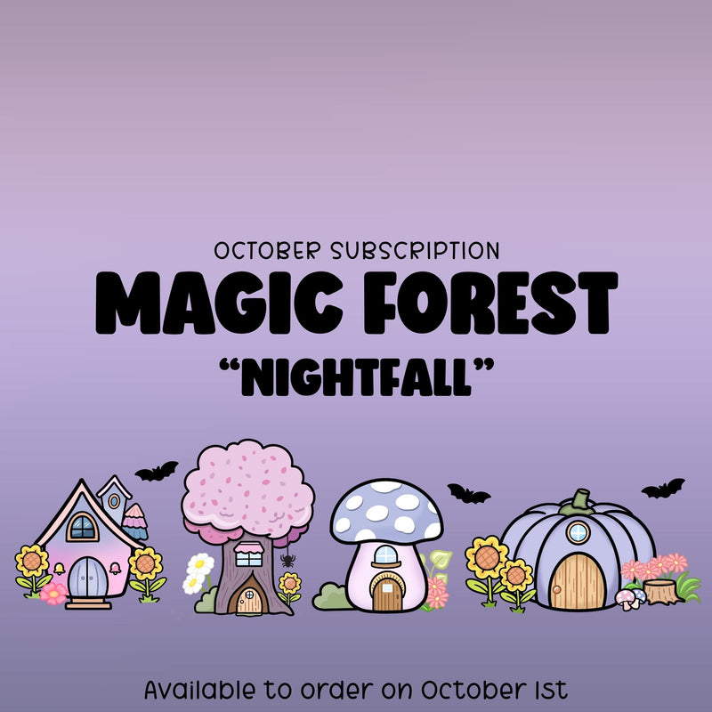 Krels Creations - Magic Forest | October 2025 STICKERS & WASHI Subscription