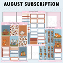 Sweet Bean Plans | AUGUST 2025 WASHI & STICKER Subscription