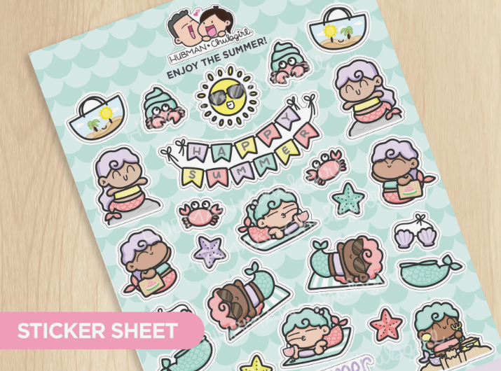 Enjoy the Summer | Big Sticker Sheet