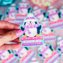 Bookish Penguin | Vinyl Sticker