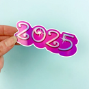 Holographic 2025 Retro Pink | Vinyl Decal