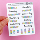 2025 Planner Weekday | Sticker Sheet
