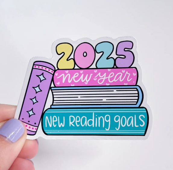 New Year, New Reading Goals | Vinyl Sticker