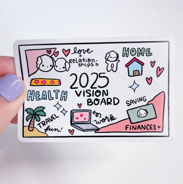 2025 Vision Board | Vinyl Sticker