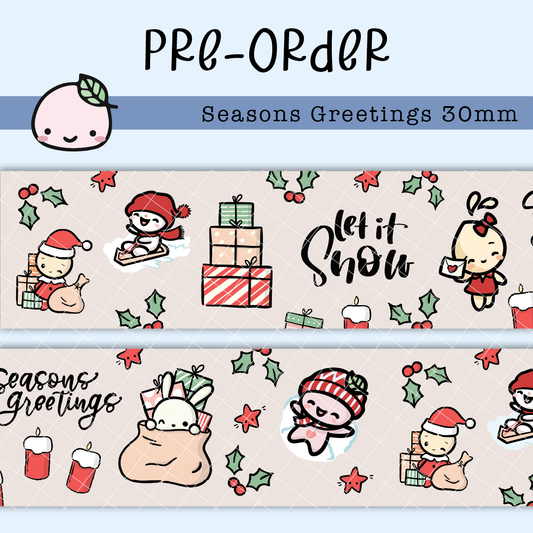*PREORDER*  Seasons Greetings | Washi