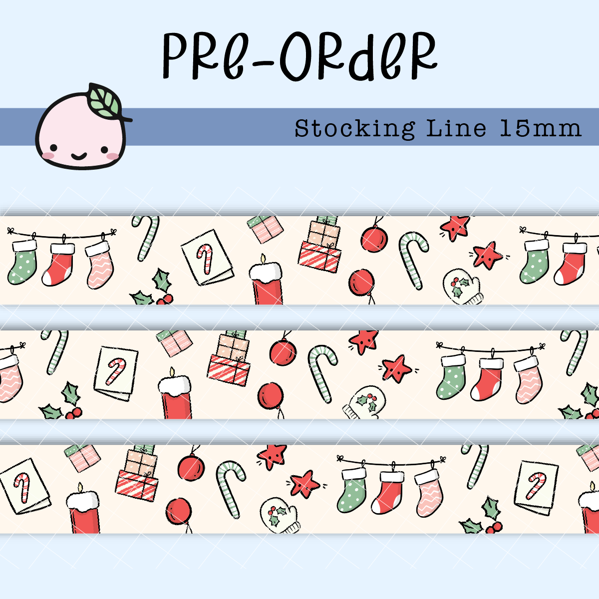 *PREORDER*  Stocking Line | Washi
