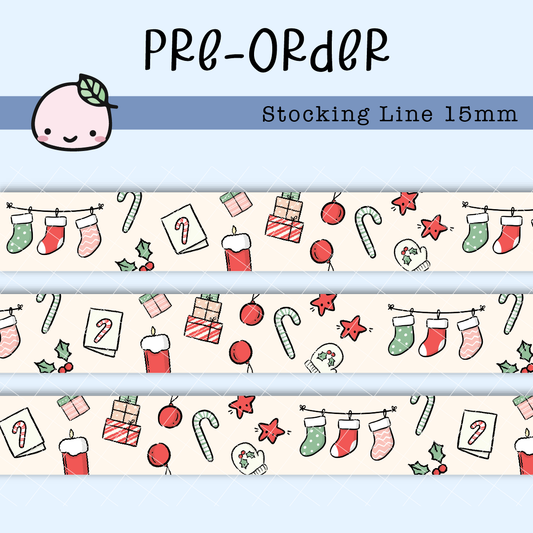 *PREORDER*  Stocking Line | Washi