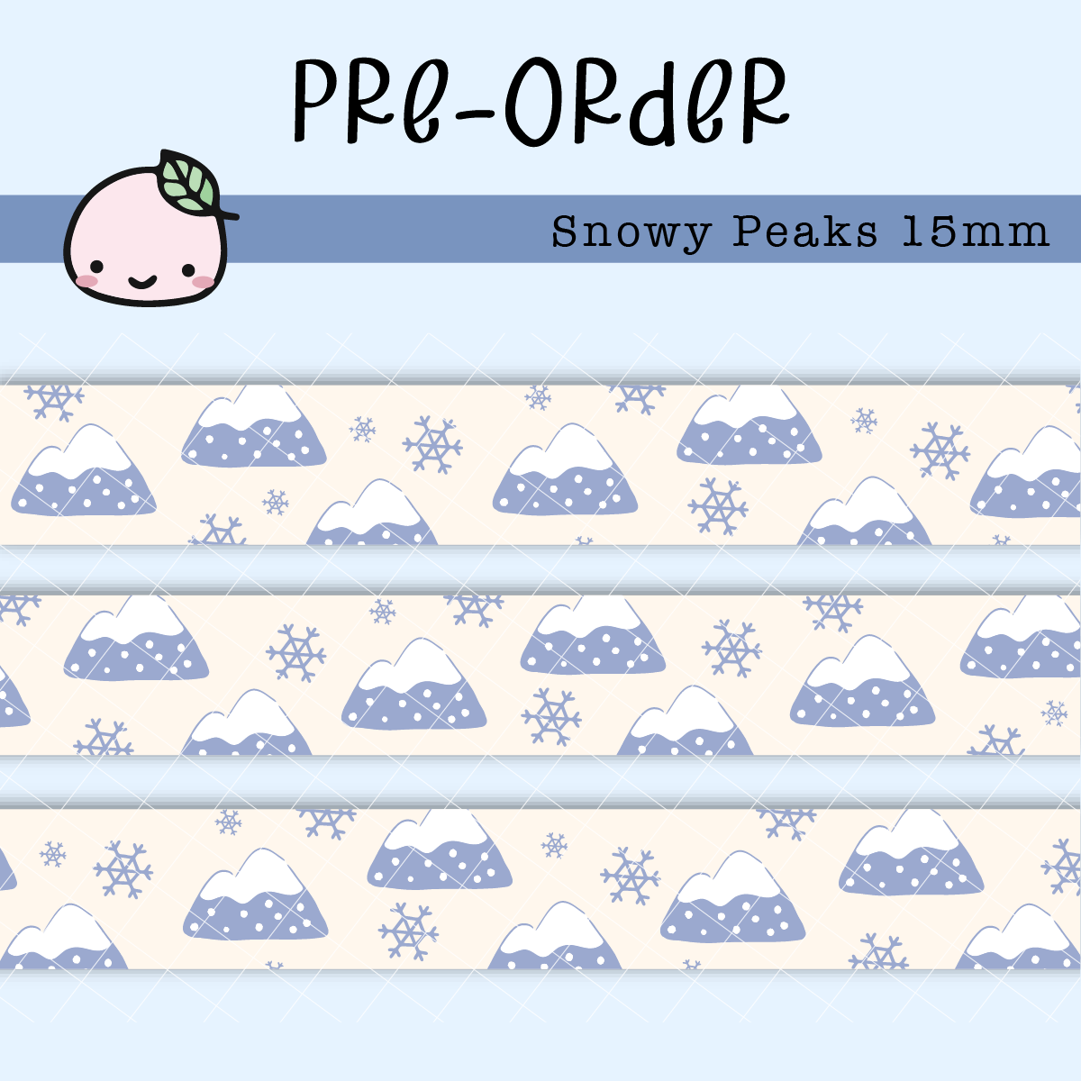 *PREORDER*  Snowy Peaks | Washi