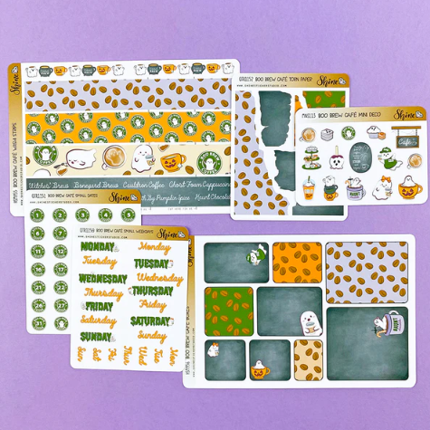 Shine Sticker Studio - Boo Brew Cafe | September 2025 Subscription