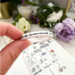 Perforated Arrows - Long 24mm | Washi