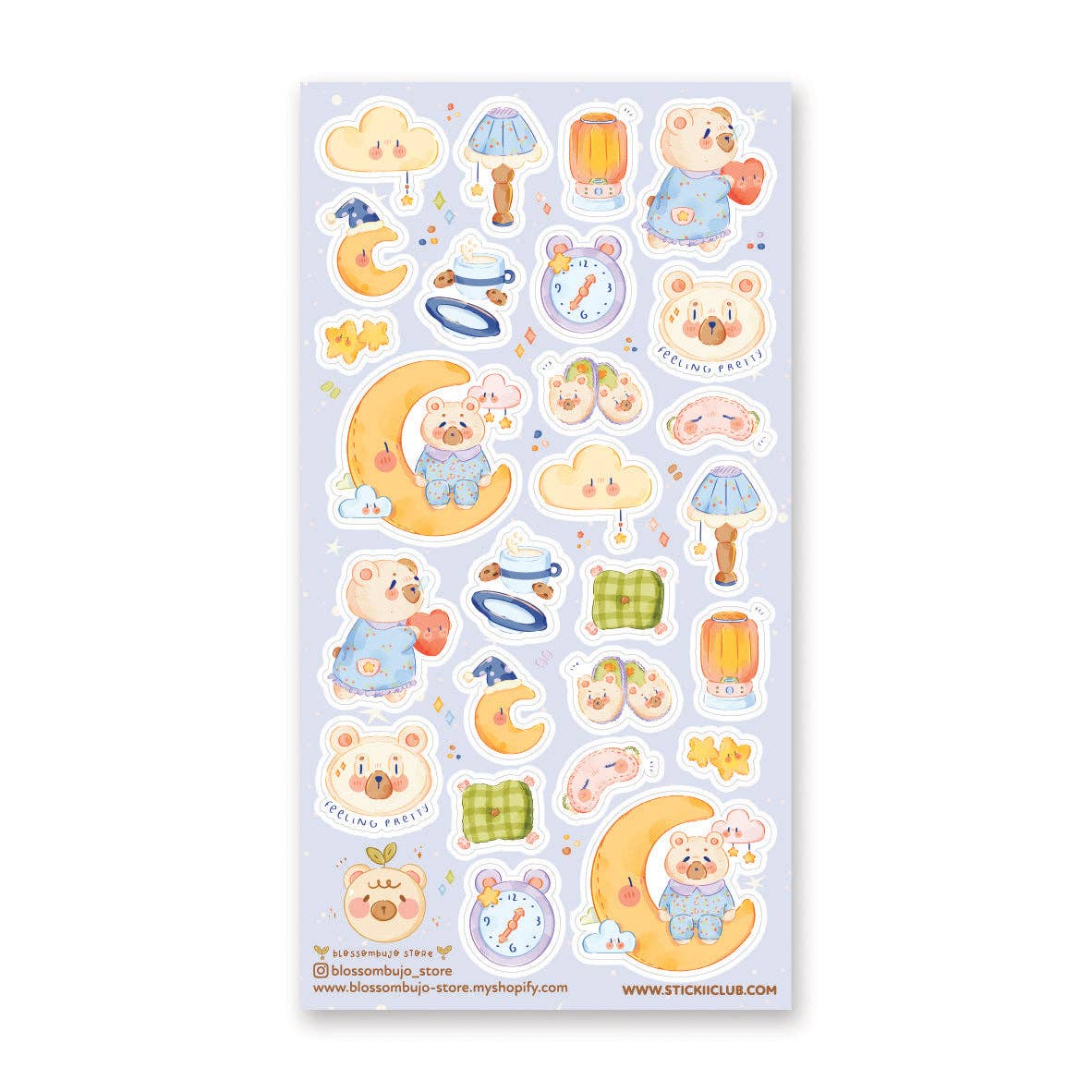 Bear-y Sweet Dreams | Sticker Sheet