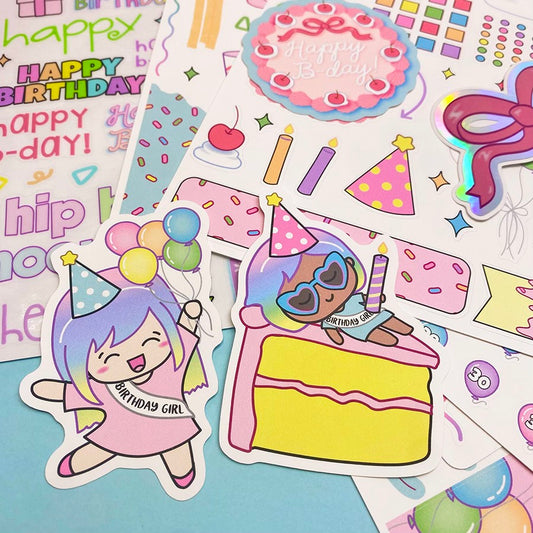 Shine Sticker Studio - Birthday Girl | April 2026 Subscription