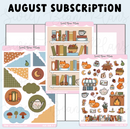 Sweet Bean Plans | AUGUST 2025 WASHI & STICKER Subscription