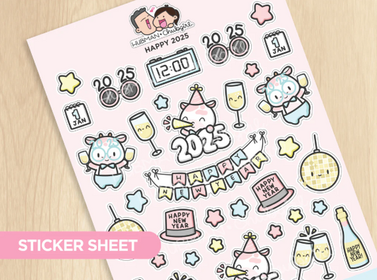 Happy 2025 | Big Sticker Sheet
