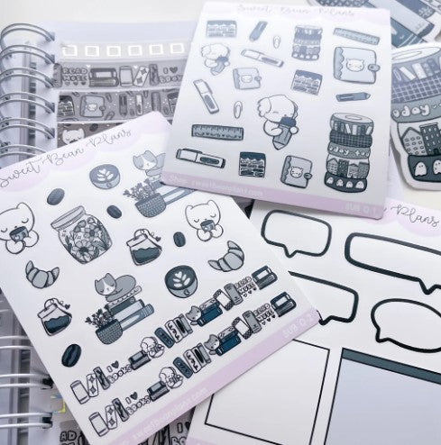 Sweet Bean Plans | August WASHI & STICKER Subscription