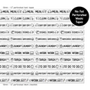 Text Tapes | Perforated Washi