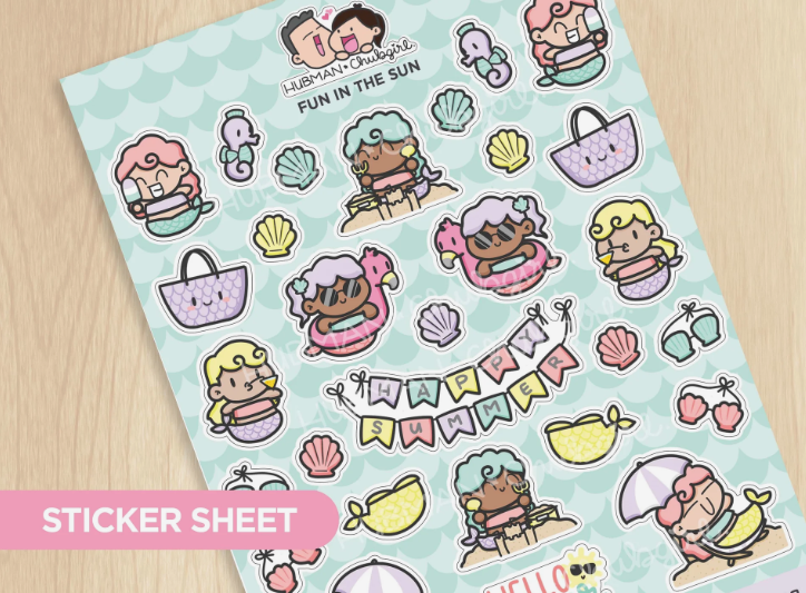 Fun in the Sun | Big Sticker Sheet
