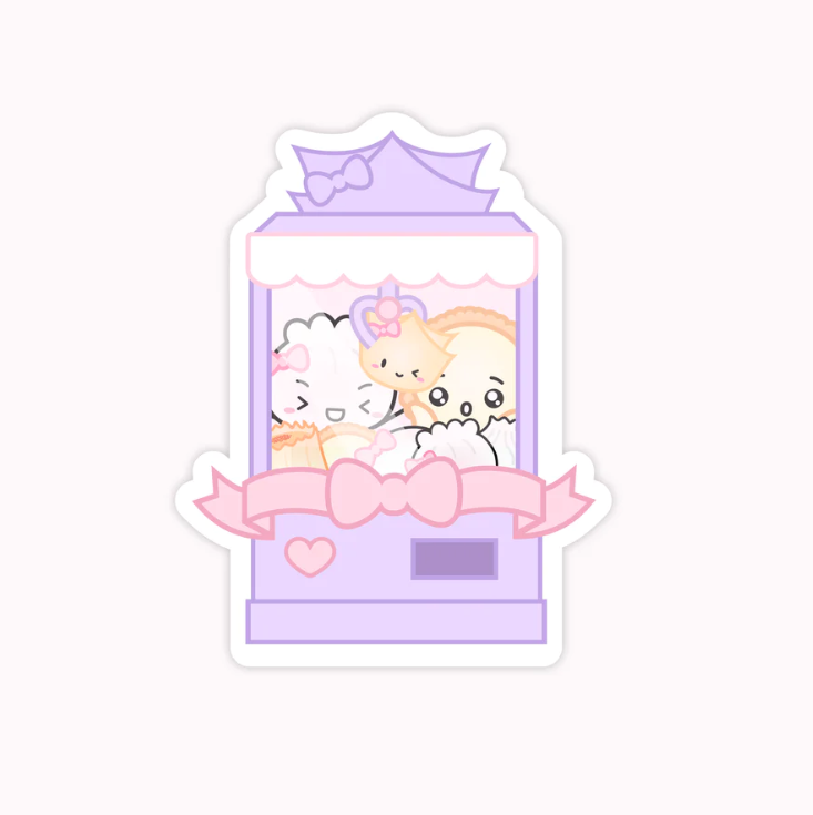 Wonton of Stationery - Claw Machine | Vinyl Sticker