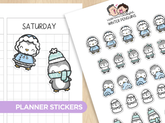 Winter Penguins | Sticker Sheet