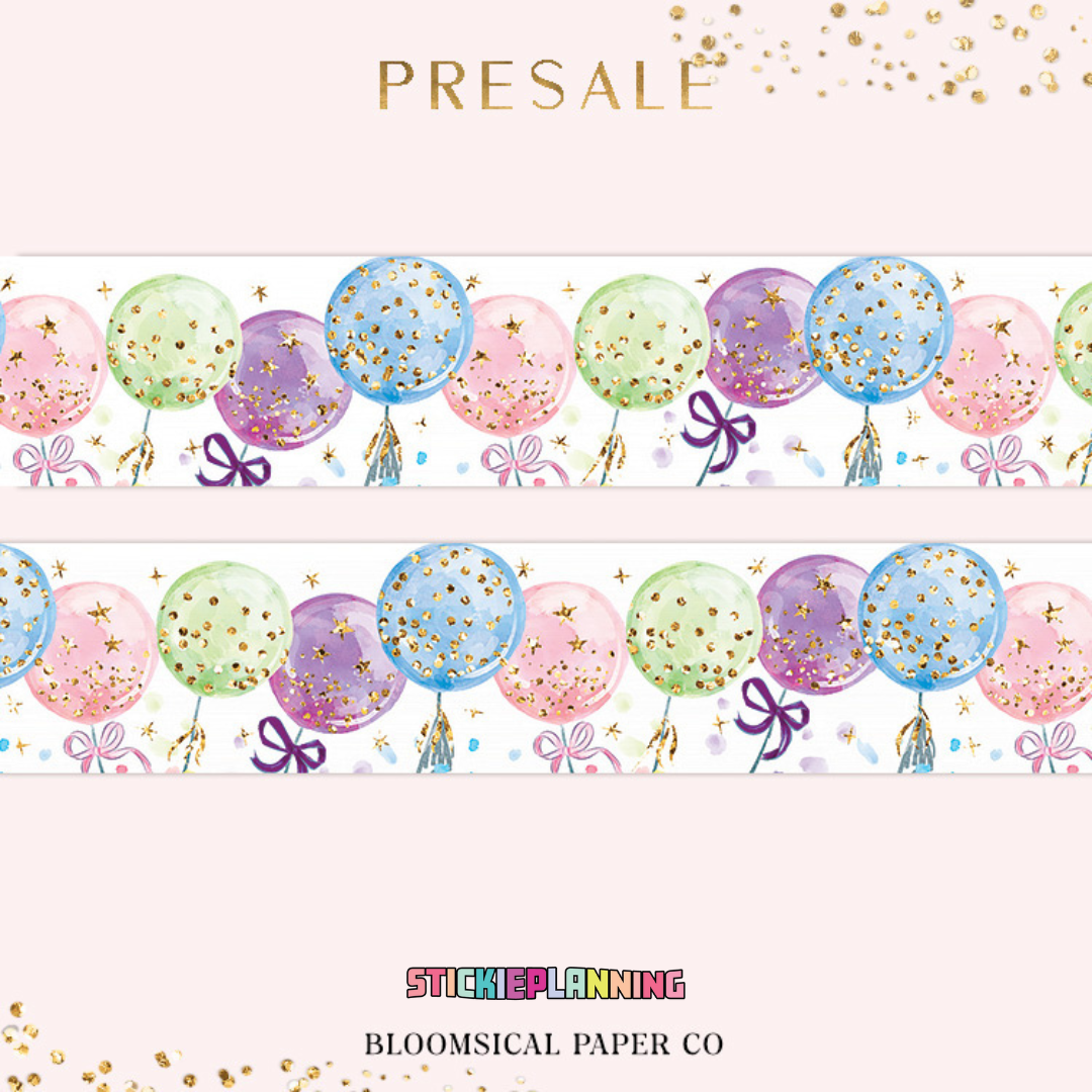 Exclusive Stickie Planning Birthday Washi
