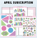 *PREORDER* Sweet Bean Plans | APRIL 2026 WASHI & STICKER Subscription