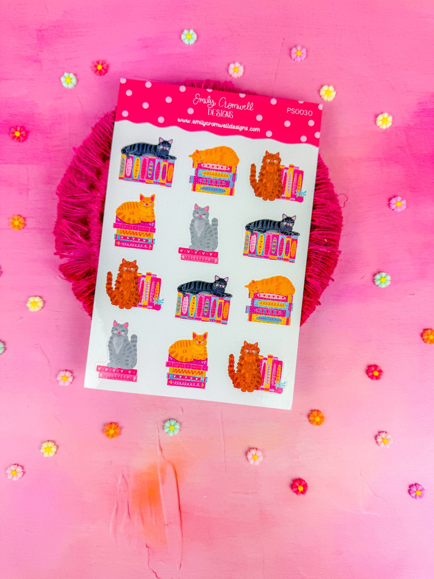 Bookish Kitties | Sticker Sheet
