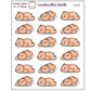 Freckle Bear - In A Slump | Sticker Sheet