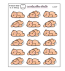 Freckle Bear - In A Slump | Sticker Sheet