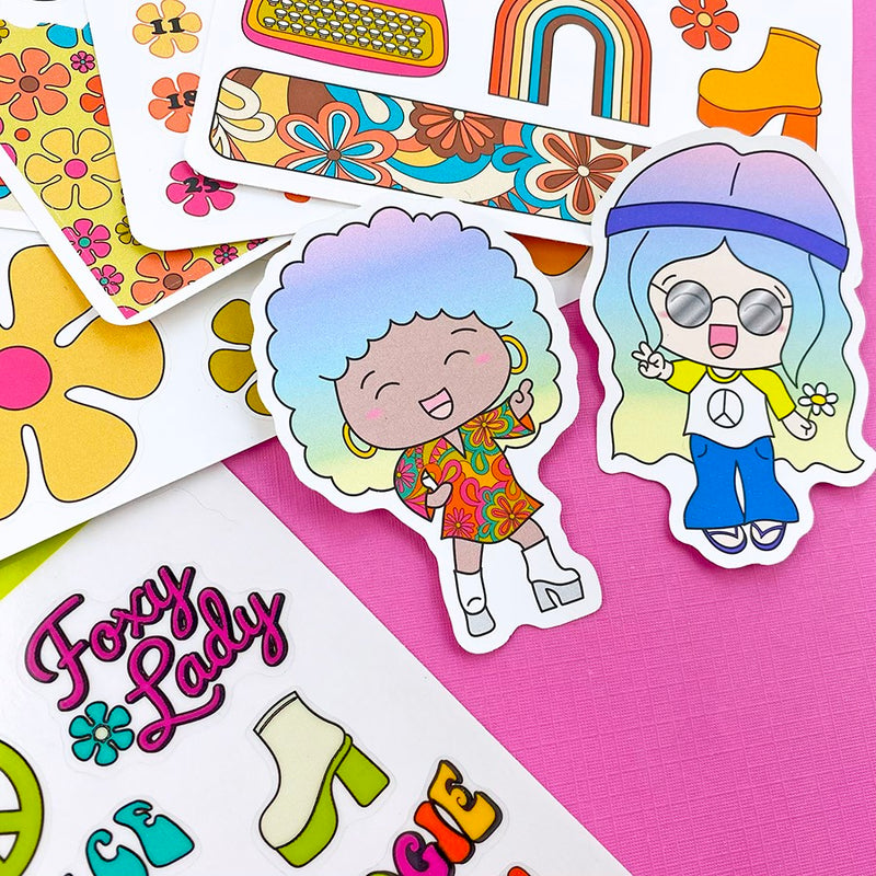 Shine Sticker Studio - Feelin' Groovy | July 2025 Subscription