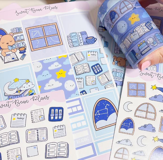 *PRESALE* Sweet Bean Plans | November 2024 WASHI & STICKER Subscription