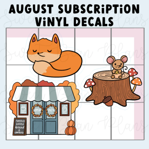 Sweet Bean Plans | AUGUST 2025 WASHI & STICKER Subscription