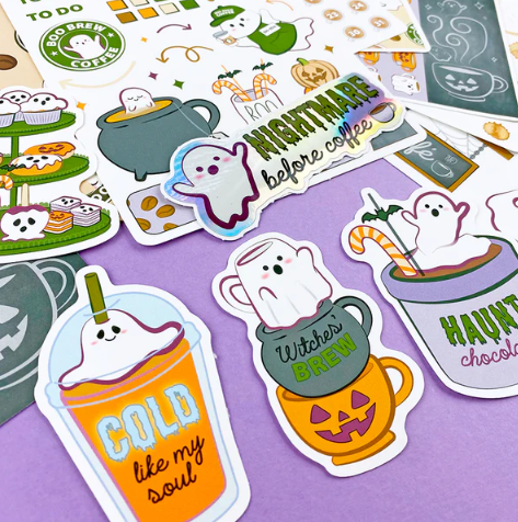 Shine Sticker Studio - Boo Brew Cafe | September 2025 Subscription