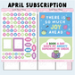 Sweet Bean Plans | APRIL 2026 WASHI & STICKER Subscription