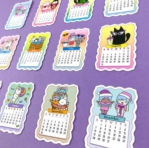 2025 Calendar | Die Cut Stickers