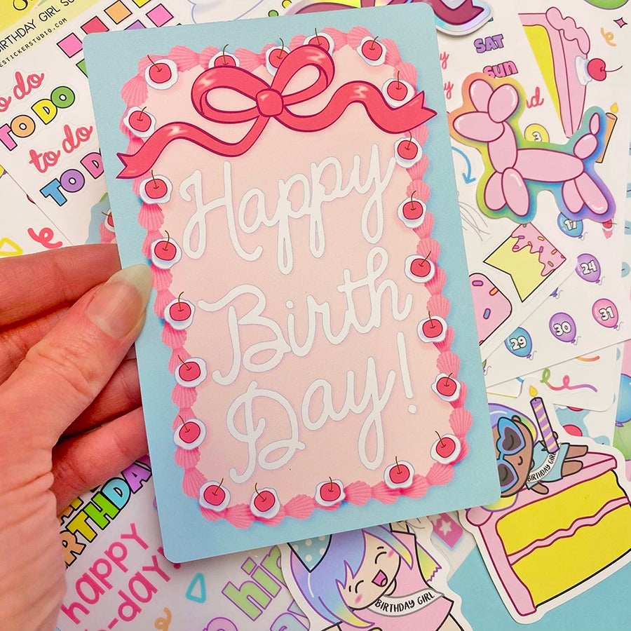 Shine Sticker Studio - Birthday Girl | April 2026 Subscription