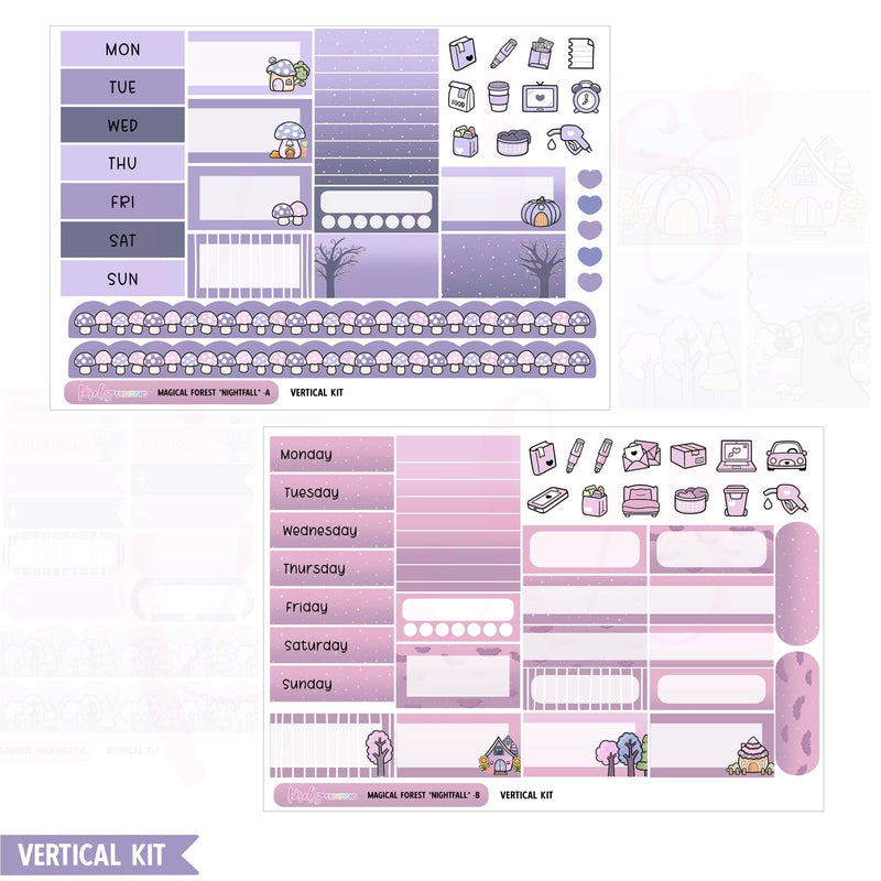 Krels Creations - Magic Forest | October 2025 STICKERS & WASHI Subscription