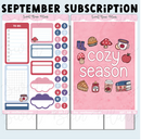 Sweet Bean Plans | SEPTEMBER 2025 WASHI & STICKER Subscription